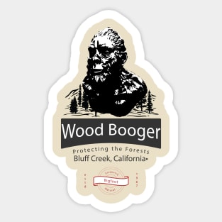Wood Booger Bigfoot Sticker